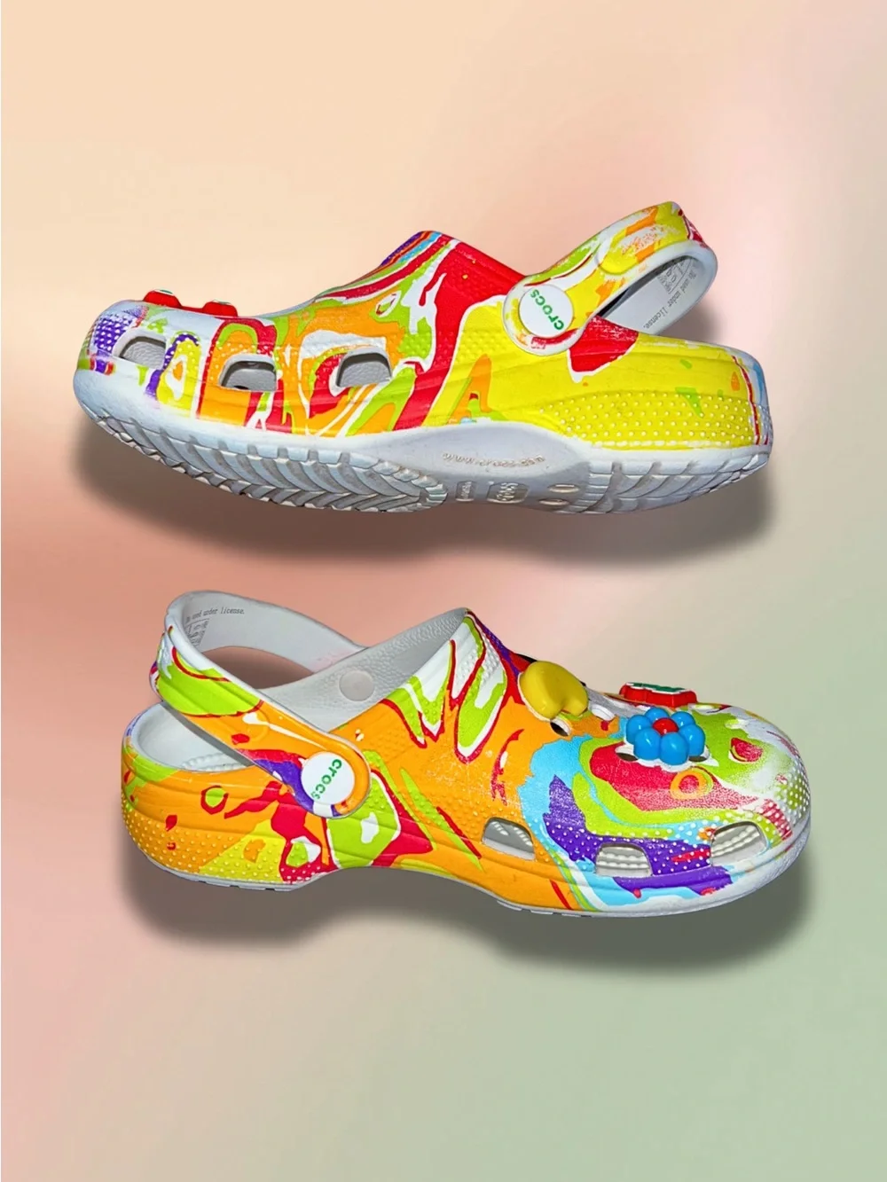 Crocs Classic Clog General Mills Trix Cereal Kids J1 with Jibbitz Charms